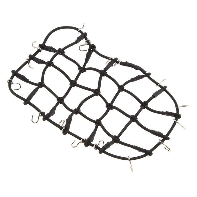 Elastic Luggage Net with Hook for 1:8 1:10 Crawler Car D90 Luggage black