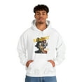 thumbnail image 3 of Jean-Michel Basquiat Portrait Urban Art Icon Hoodie, Black History Art love, 3 of 3