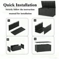 thumbnail image 4 of Decksplore 150 Gal Outdoor Storage Box, Lockable, UV-Resistant, HDPE Waterproof Deck Box, Outdoor Storage Bench for Cushions, Folding Chairs (Black), 4 of 7