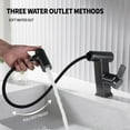Pull Out Bathroom Shower Basin Faucet Cold Hot Mixer Tap Handheld