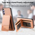 thumbnail image 5 of ELEHOLD Case for Samsung Galaxy S25+, RFID Blocking Slim PU Leather Wallet Case with Card Holder & Kickstand,Pink, 5 of 9