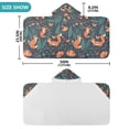 thumbnail image 4 of Yayeee Kids Hooded Towel with Hand Pockets Beach Soft Absorbent Bath Wrap 50 x 23.5 inch, Whimsical Foxes Pattern, 4 of 5