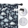 thumbnail image 4 of Blackout Kids Curtains,DarkBlue Dinosaurs Palm Trees Pattern Childrens Insulated Curtains Set Of 2,Bedroom Essentials,Toddler Room Decor 52"x63", 4 of 5