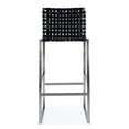 thumbnail image 2 of Butler Specialty Company Urban Woven Leather Rectangular  28" Barstool - Black, 2 of 7