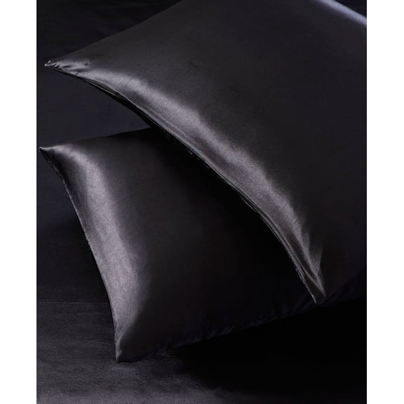 Home Design Standard Queen 2-Pc. Satin Pillow Protector Set