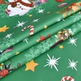 thumbnail image 5 of Plastic Christmas Tablecloth Square Silver Vinyl Christmas Table Cloth Xmas Table Cover with Snowman for Party (60'''' x 60'''', Snowman), 5 of 6