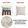 thumbnail image 4 of 4th of July PALIFEUR Pillow Covers, Indeoendence Day Linen Throw Pillow Covers, 18 x 18 Inch Patriots Pillow Case for Sofa Bedroom Coffice, Decorative Pillow Cover, 4 of 8