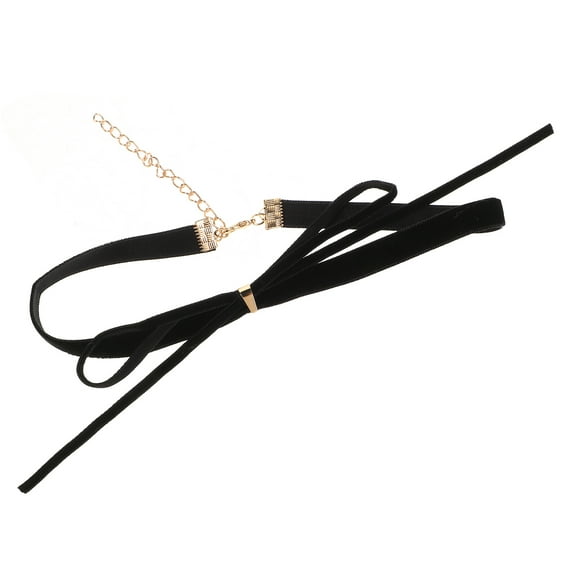 Soimiss Choker Necklace for Women Black Fabric 1Pack