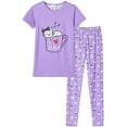 thumbnail image 1 of Ensemble de Pyjama pour Fille, Doux et Confortable, Vêtement de Nuit, Pyjama à Motif, Taille 4 à 14 Ans, 1 of 5