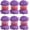 Taro purple, variant on Minzimin 6 Skeins - Total 600g Fun Finger Loops Yarn - Jumbo Polyester Yarn - No Need Hook or Needles Loop Yarn