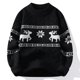 thumbnail image 3 of Suéter de invierno 2024, nuevo suéter de cachemira de lujo de alta gama, suéteres gruesos y cálidos para hombres con ciervos, suéter navideño Harajuku coreano, 3 of 4