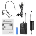thumbnail image 5 of UHF Wireless Microphone Headset with Transmitter and Receiver, LED Digital Display Bodypack, 5 of 5