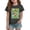 Dark Gray, variant on Shirts for Girls Kids Crewneck Later Funny Alligator School T-Shirts Summer Short Sleeve Tops 7-8 Years