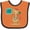 Orange and Black, variant on Inktastic I Love Camping Summer Camp Boys or Girls Baby Bib