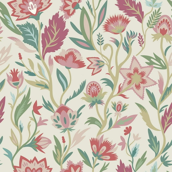 Arthouse Mallory Pink Vivid Floral Wallpaper