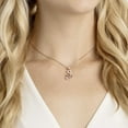 thumbnail image 5 of Pink Diamond Swan Necklace Swarovski Elements Crystal Swan Pendant, 5 of 5