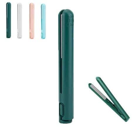 HPZZ Mini Dual-Purpose Curling Iron Curling Iron Flat Iron Mini Dual Curling Iron Portable 2-in-1 Curling Wand and Straightener for Women