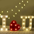 thumbnail image 3 of Luces LED decorativas Número Letras Placas de montaje de plástico blanco Decoración de boda con pilas (1) esquí esquí Gafas de esquí, 3 of 5