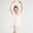 01 White, variant on Girls' Solid Color Crew Neck Short Sleeve Dance Practice Jumpsuit For Tween and Big Kids