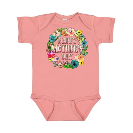

Inktastic Happy Mother s Day- flowers Gift Baby Boy or Baby Girl Bodysuit