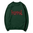 thumbnail image 5 of Sexlip Womens Long Sleeve Sweatshirt Rihanna Letter Print Design Soft Fabric Comfortable Silhouette for Casual Wear Green XXL, 5 of 5