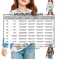 thumbnail image 3 of Girls' shirt Long Sleeve Crewneck Striped Print Tops Casual Soft Baggy Pullover Sweatshirt for Kids, 3 of 5