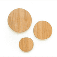 thumbnail image 2 of 25 Units Wood Circle With Hole 3/16" Thick - Wood Color - (Size 4") Made in USA, 2 of 2
