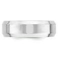 thumbnail image 4 of Auriga Fine Jewelry 14K White Gold 7mm Beveled Edge Men's Wedding Band Size 11.5, 4 of 6