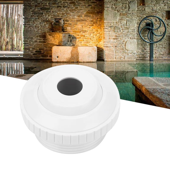Swimming Pool Outlet Jet Nozzle, 1.5" Male Thread, Safe  Reliable, White Plastic