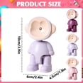 thumbnail image 3 of Cute 3D Monkey LED Night Lights, Pet Monkey Desk Lamps Kawaii Animal Table Lamps Battery Operated Decorative Lamps,Soft Warm Eye-Friendly Glow Cordless Portable Cool to Touch,Light Purple,10x6x5cm, 3 of 9