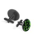thumbnail image 2 of Saint Patrick's Day Stainless Steel Men's Cufflinks Set, for Dress Shirts, with Shirt Clip, Ideal for Formal Events, 2 of 6