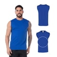 thumbnail image 3 of Playera Sin Mangas para caballero Yazbek Color royal Talla Extra Grande 100% algodón, 3 of 3
