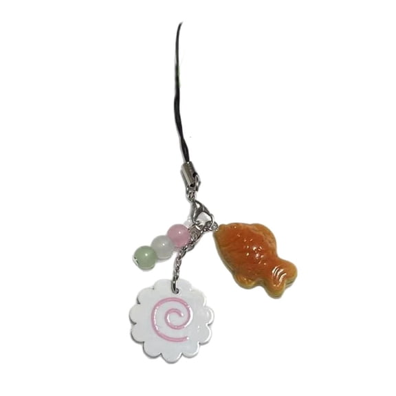 lanema Aesthetic Luggage Bag Charm Heart Bead Camera Security Strap Resin Key Accessories Suitable for Students and Travelers