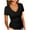 Black, variant on Wyobmus Womens Short Sleeve Scoop Neck form-Fitting Casual Tops Tee Round Neck Slim Basic Shirts Pink