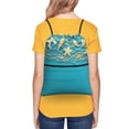 thumbnail image 4 of Lsque Seashells And Fishing Net On Blue Wooden Table Print Drawstring zipper Backpack Bag Sport Gym Sackpack Cinch Bags Drawstring Bags Draw String Sport Bag-One Size, 4 of 6