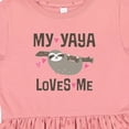thumbnail image 4 of Inktastic My Yaya Loves Me Sloth Girls Toddler Dress, 4 of 5
