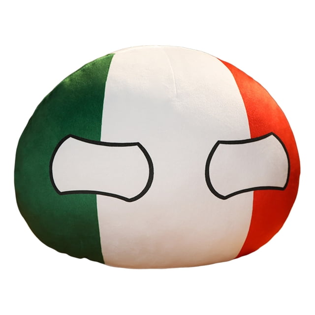 Housse de Coussin à Lancer Countryballs Europe Allemagne Royaume-Uni Italie Polandball Design Fantaisie