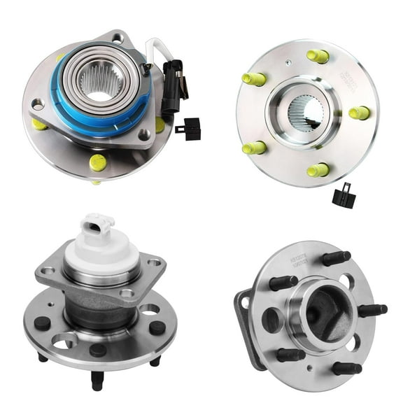 Detroit Axle - Front   Rear Wheel Bearing and Hub Assembly Set for 1998 1999 2000 2001 2002 2003 2004 2005 Chevrolet Venture FWD [1999-2005 Pontiac Montana FWD] 1997-2004 Oldsmobile Silhouette FWD