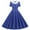 Dark Blue Summer Dresses for Women 2023, variant on Dyegold Sundresses for Women Casual Beach - Women Midi Dresses for Wedding Guest V-Neck Short Sleeve 1950s Vintage Rockabilly Audrey Hepburn Style Party ​​Dress