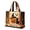 Brown, variant on Quilted Tote Bag for Women Halloween Bags Vintage Pumpkin Print Handbag, Large Capacity Shoulder Bag Halloween Handbag for Work Travel Daily(Orange)