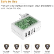 ENERGEN 4 Port USB Charger, 2P