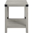 thumbnail image 2 of ZXNYH Sedalia Modern Farmhouse Metal Accent Entry Way Side End Table, 1 Pack, Walnut Brown, 2 of 6