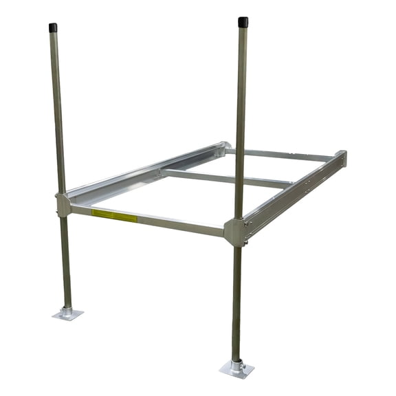 MOTOALLIANCE® 8 ft x 4 ft Aluminum Dock Frame Kit. Heavy Duty & Maintenance Free.