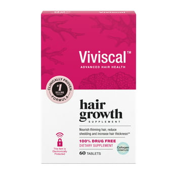 Viviscal Women's Hair Growth Supplements for Thicker, Fuller Hair | Clinically Proven with Proprietary Collagen Complex | 60 s - 1 Month Supply