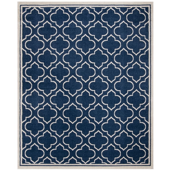 SAFAVIEH Amherst Gorden Geometric Area Rug, Navy/Ivory, 5' x 8'
