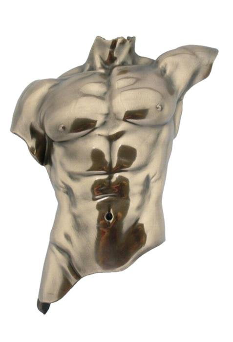 8 inch Figure Male Nude Partial Torso Figure Wall Plaque Display Decor 
