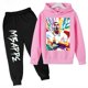 thumbnail image 2 of 2024 Ropa para niños CALIENTE Conjunto de sudadera con capucha para niños más pantalones de sudadera Conjunto de 2 piezas para niños y niñas Mbappe Avatar Estampado Bebé Niña, 2 of 5