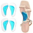 thumbnail image 1 of 4 Pairs Gel Arch Support Insoles, Silicone Orthotic Arch Support Insoles For Flat Feet, 1 of 5