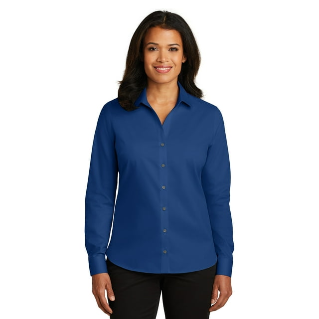 Camisa de sarga sin planchado para mujer Red House®. RH79 casa Roja RH79