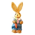 thumbnail image 2 of Figura de paja Sunnimix paquete de material de bricolaje estatua de conejo decoración de Pascua Estilo D, 2 of 8